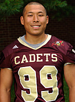 Norwich kicker Long Ding selected as candidate for NFF National Scholar-Athlete Awards